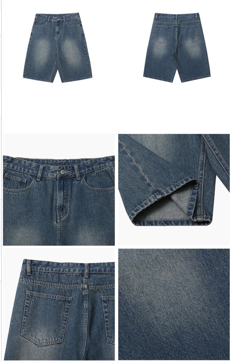 BLUE STRAIGHT DENIM TROUSERS C48555