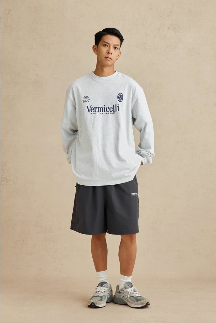 SPORT LOOSE COTTON LONG SLEEVE T-SHIRT V22017