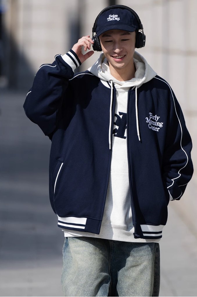 EMBROIDERED BASEBALL JACKET B92734