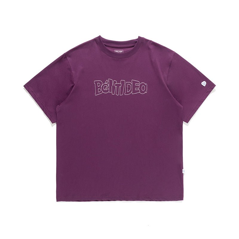 LOGO PRINT LETTER LOOSE SHORT-SLEEVED T-SHIRT B13259
