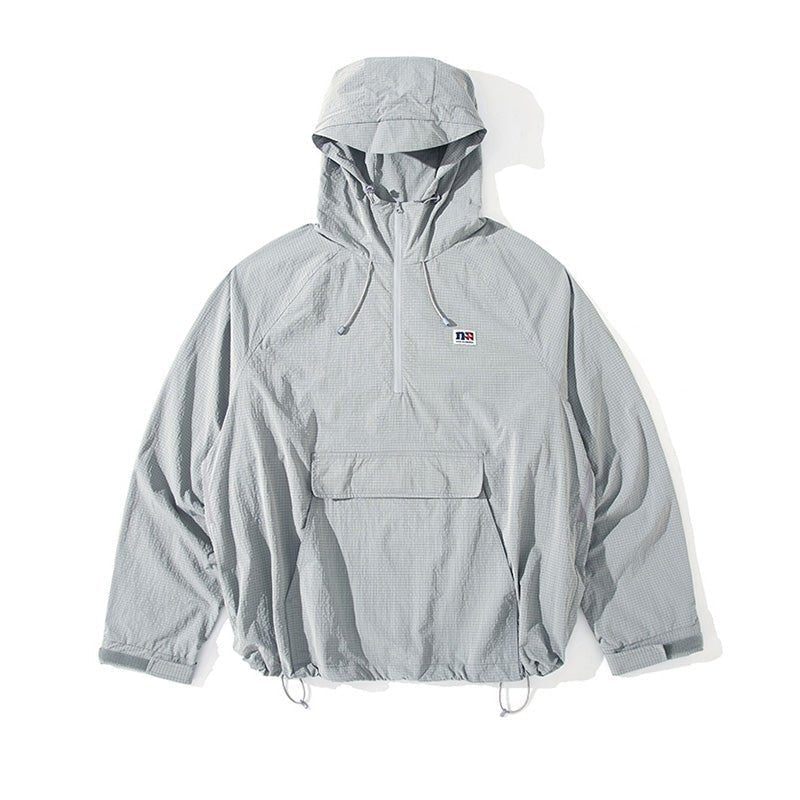 HALF OPEN COLLAR HOODED JACKET UPF50+ N22257