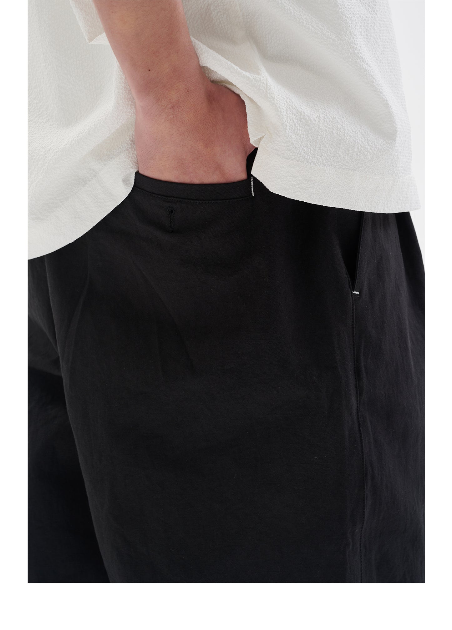 STRAIGHT CASUAL PANTS 5' LENGTH B98996