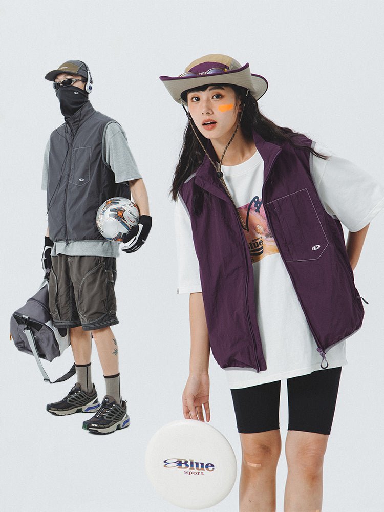 STAND COLLAR VEST JACKET N74333