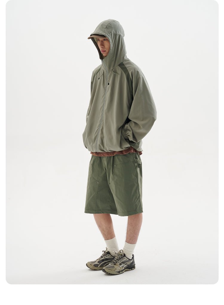 UPF50+日焼け止めスキン服フード付きジャケット B06246