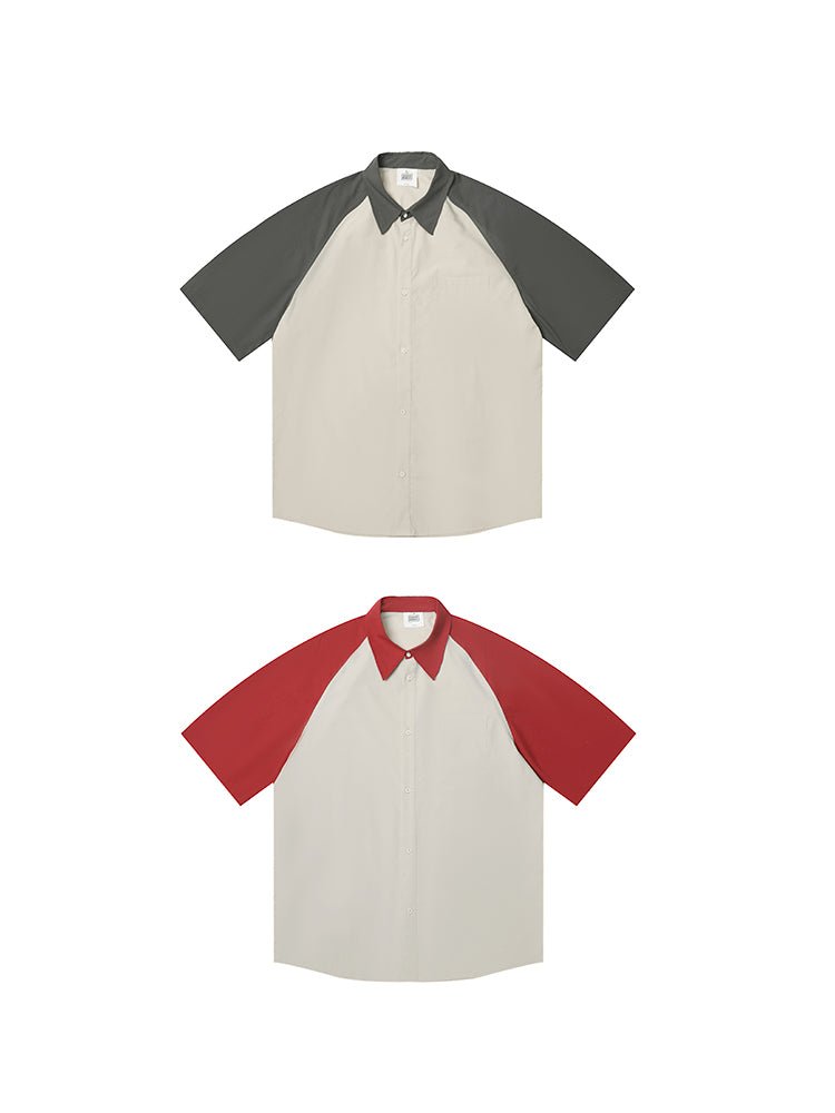 SLEEVE COTTON SHORT SLEEVE SHIRT C02108