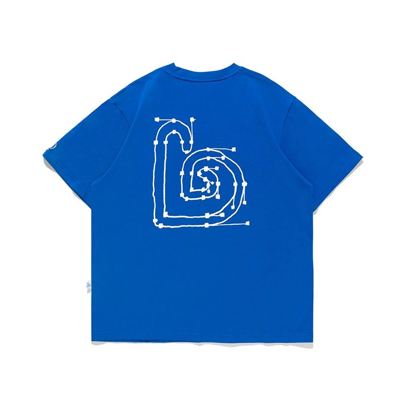 ロゴプリントコットンTシャツ B07082