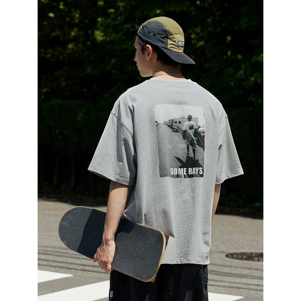 ヘビーコットンレトロカジュアル半袖Tシャツ R06155