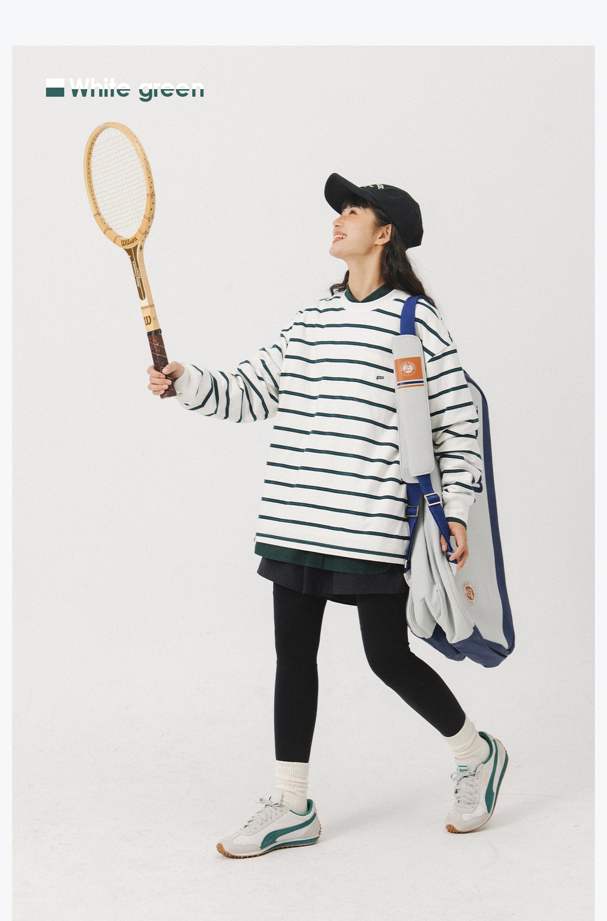 STRIPED PADDED TIED COUPLE SWEATER N23417