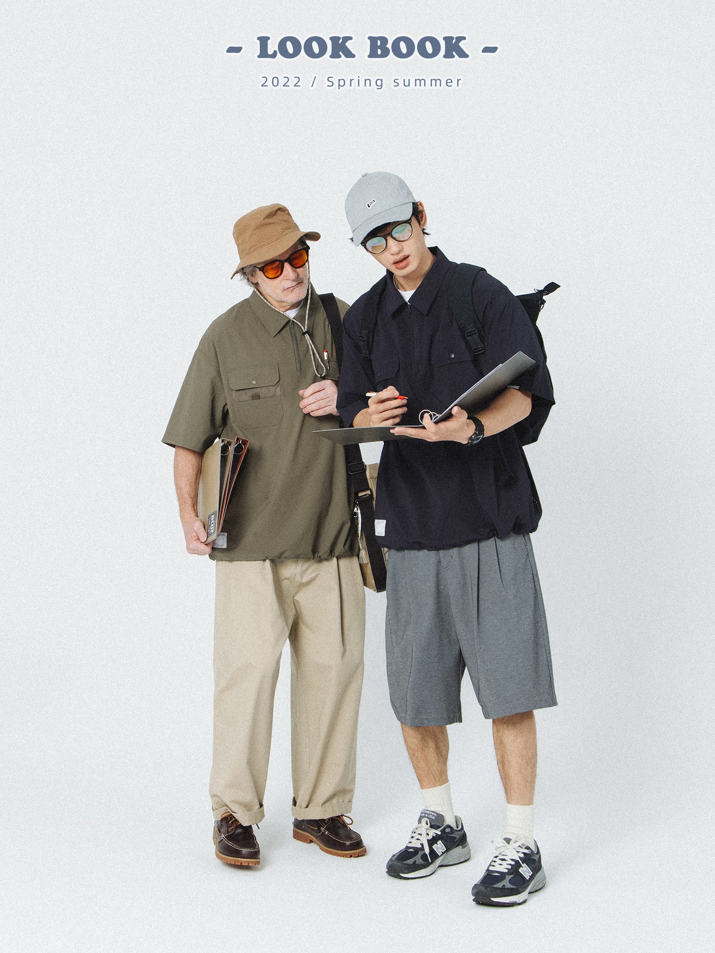 LAPEL PULL OVERHEAD SHORT SLEEVE SHIRT N44205