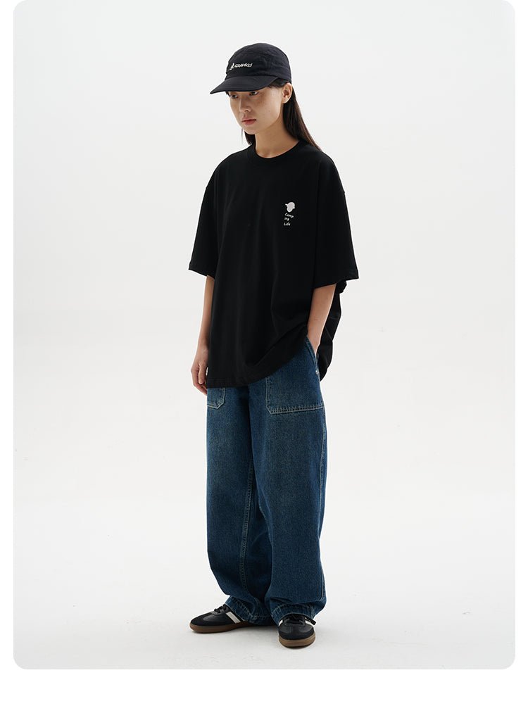 1ダブルヤーン生地ジャパニーズヴィンテージ半袖Tシャツ B05039