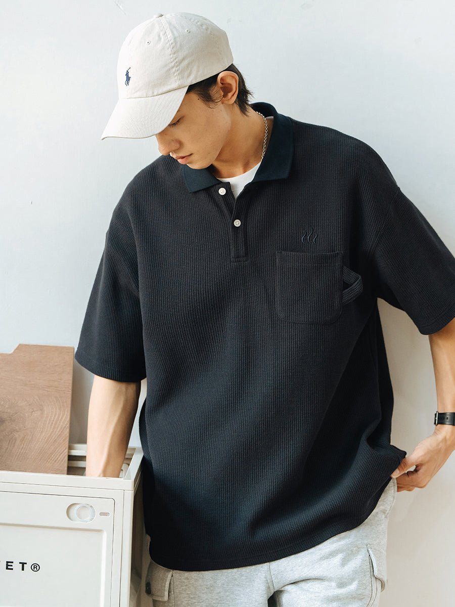 WAFFLE SHORT-SLEEVED T-SHIRT S11174