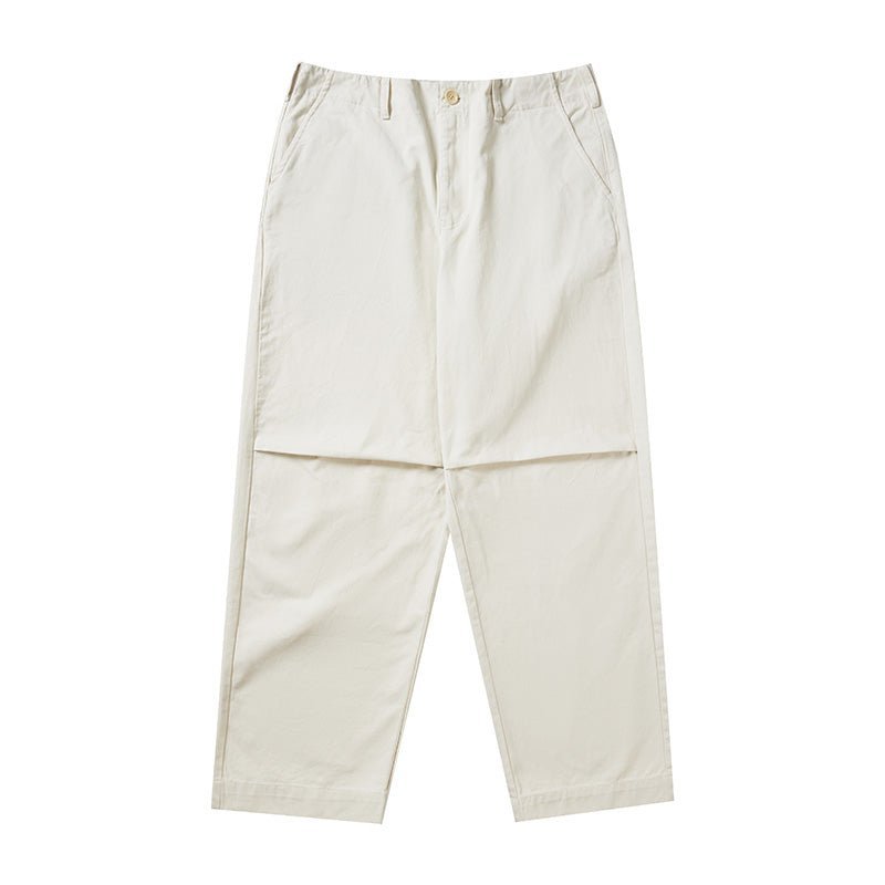 KNEE-PLEATED WASHED PANTS N00332