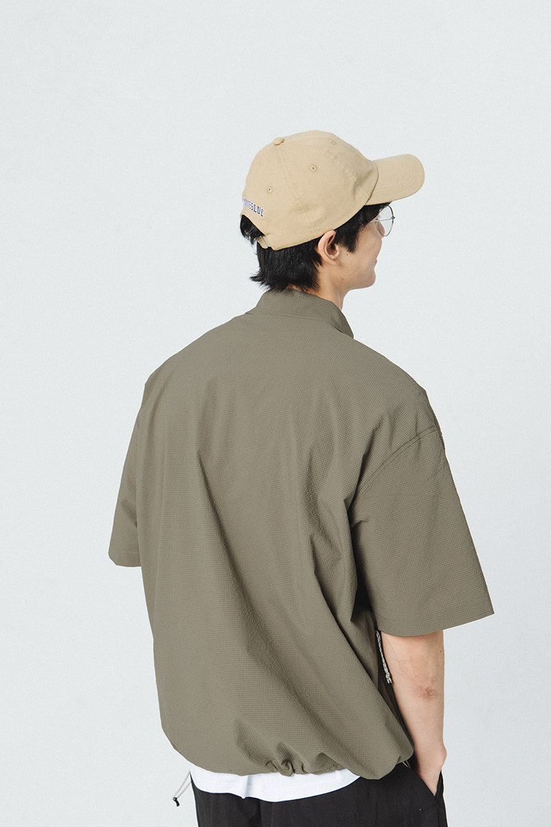 LAPEL PULL OVERHEAD SHORT SLEEVE SHIRT N44205