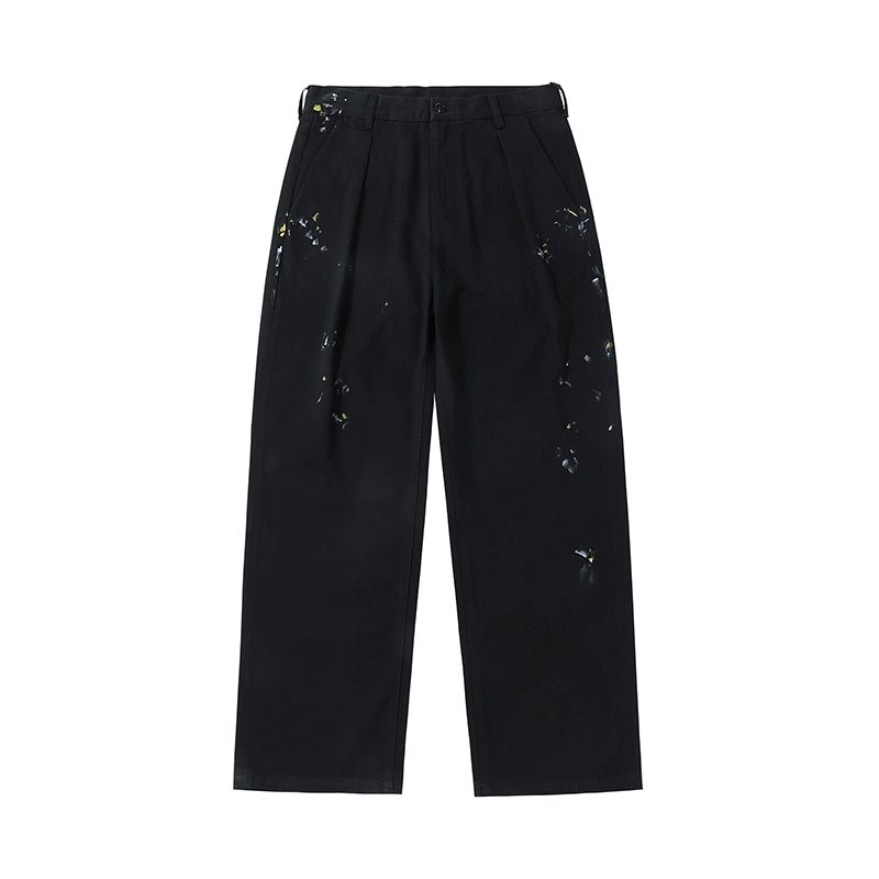 イントスプラッシュインクディストレストストレートパンツ N051411
