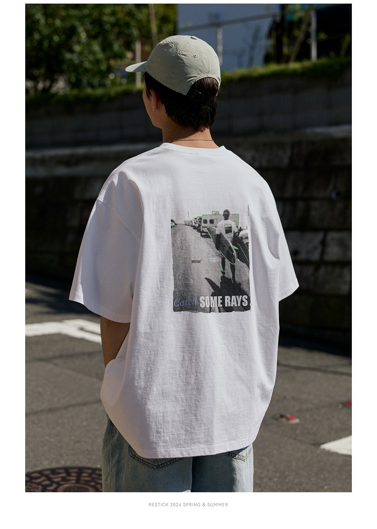 ヘビーコットンレトロカジュアル半袖Tシャツ R06155