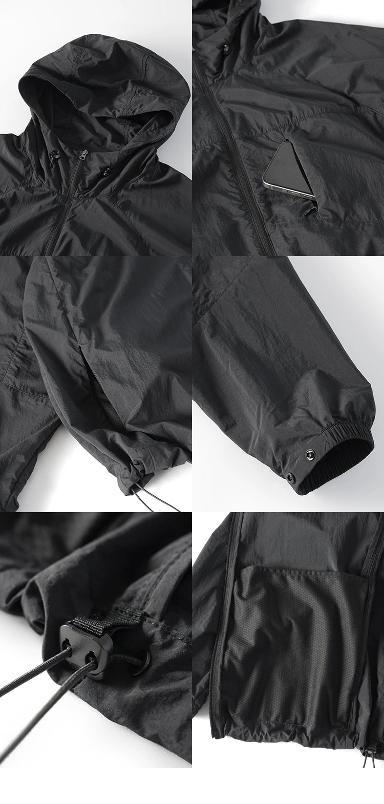 UPF50+撥水日焼け止め透湿性メッシュジャケット B042510