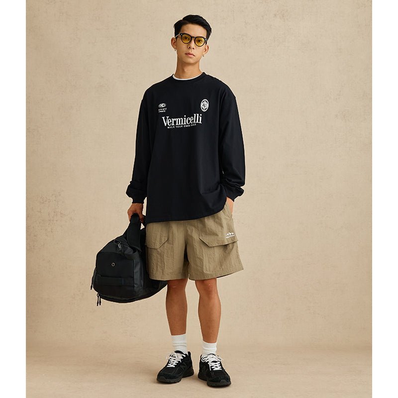 SPORT LOOSE COTTON LONG SLEEVE T-SHIRT V22017