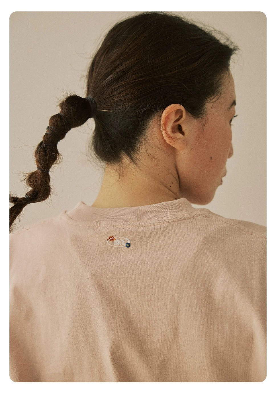 刺繍スモールポケットデザインTシャツ N051416