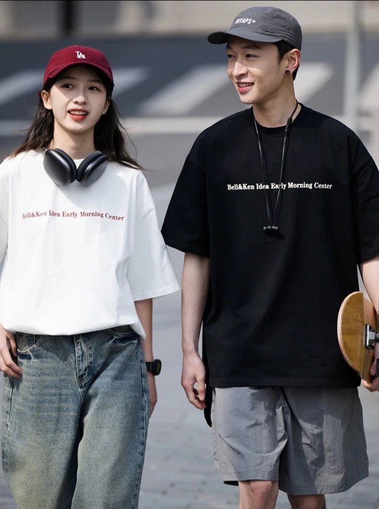 コットンヘビー300g ラウンドネックルーズ半袖Tシャツ B04197