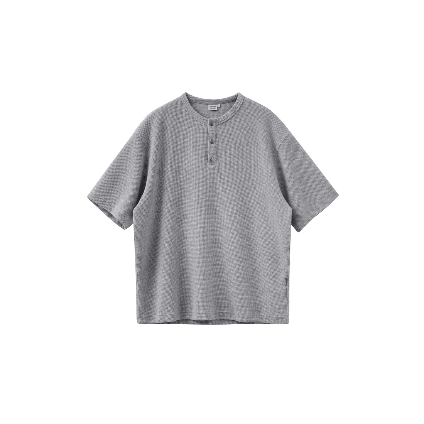 ヘンリーカラービンテージワッフル半袖Tシャツ B04093