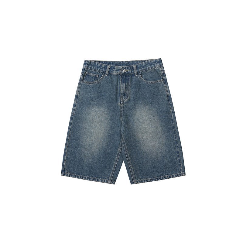 BLUE STRAIGHT DENIM TROUSERS C48555