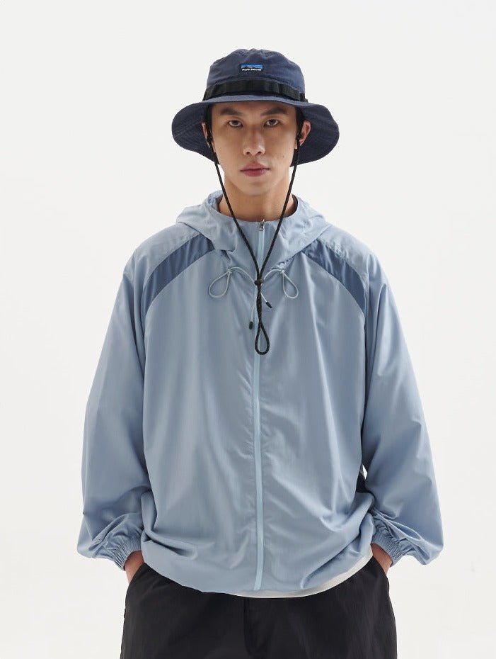 UPF50+日焼け止めスキン服フード付きジャケット B06246