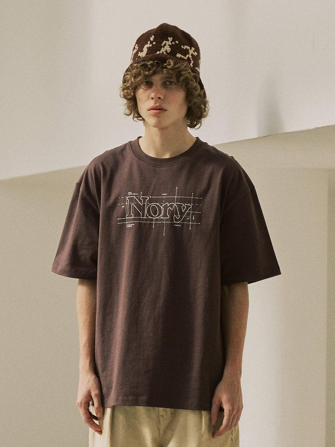 ロゴプリント クルーネックTシャツ N051413