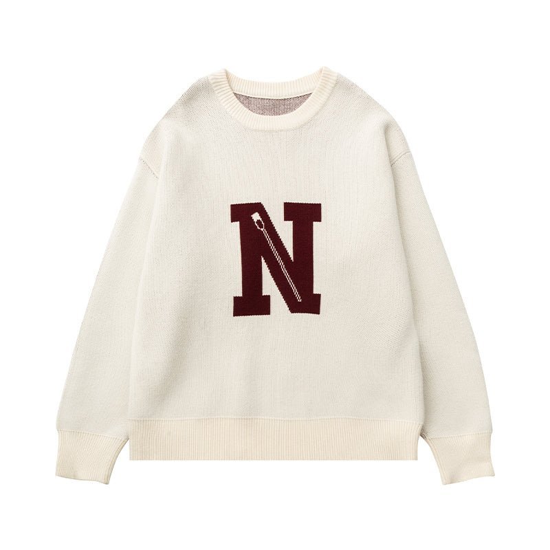 N WORD LOGO KNIT SWEATER N31210