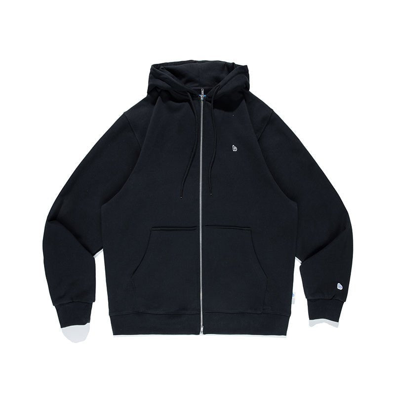 PLAIN BASIC ZIP HOODED SWEATSHIRT B47432