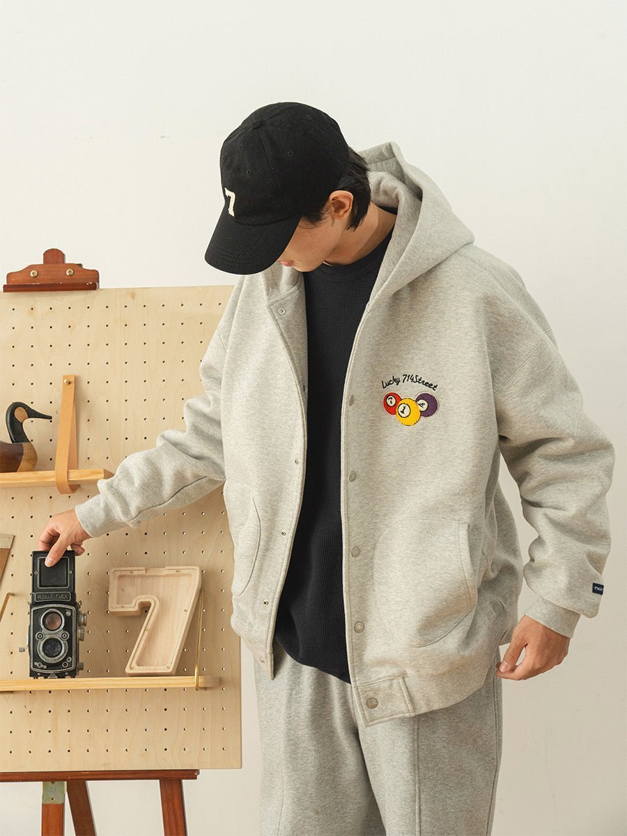 TIDE HOOD CARDIGAN CASUAL JACKET S4167