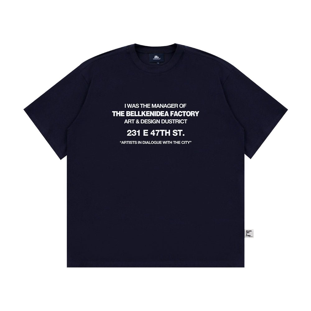 BELLKENIDEAアメリカンヴィンテージレタープリントデザインセンスシンプル人気万能ルーズ半袖Tシャツ夏 B08069