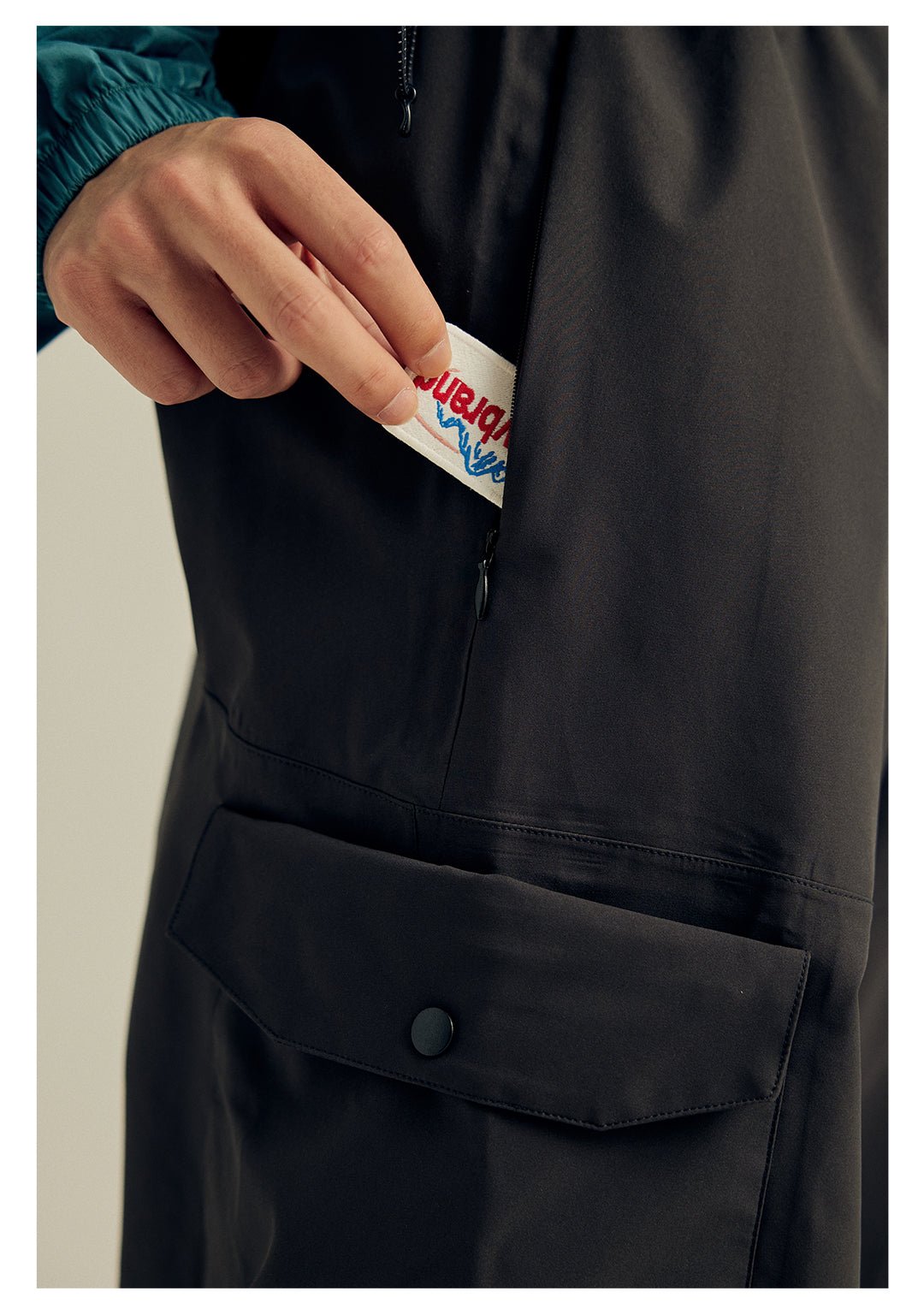 PLEATED ADJUSTABLE LEG WORK PANTS WATERPROOF N39044