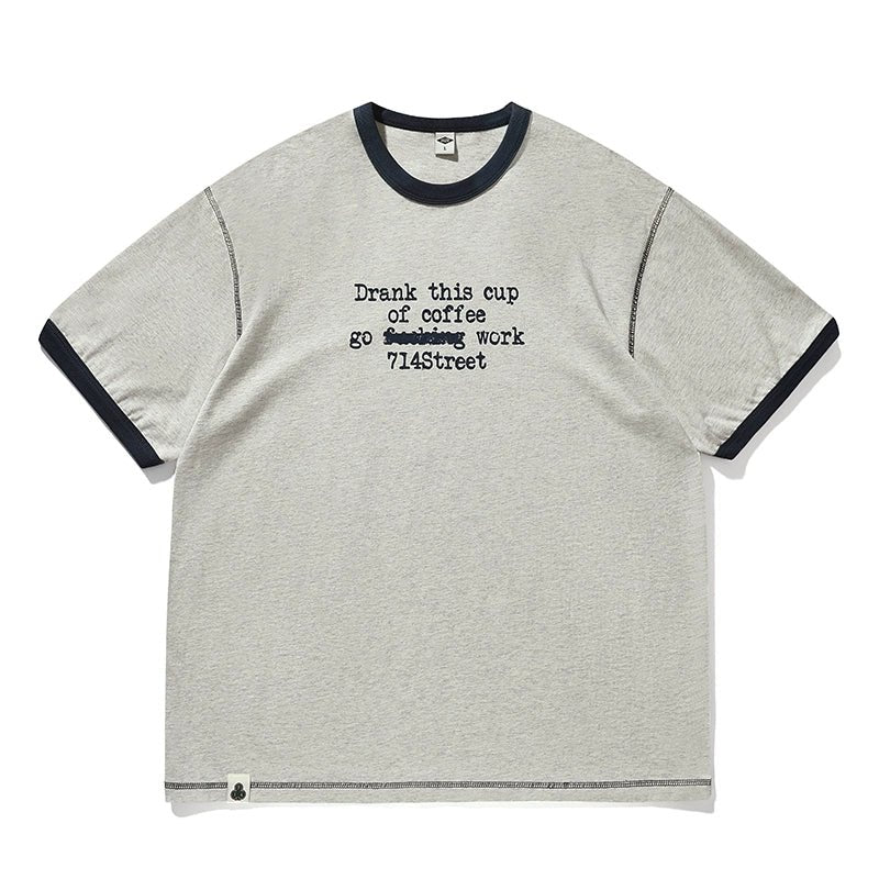 レタープリント半袖Tシャツ S04060