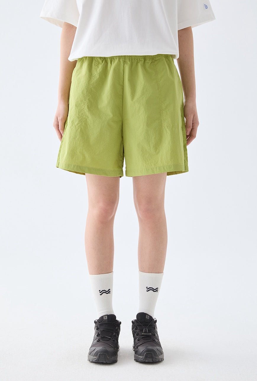 伸縮性ウエストクロップドパンツ B07087