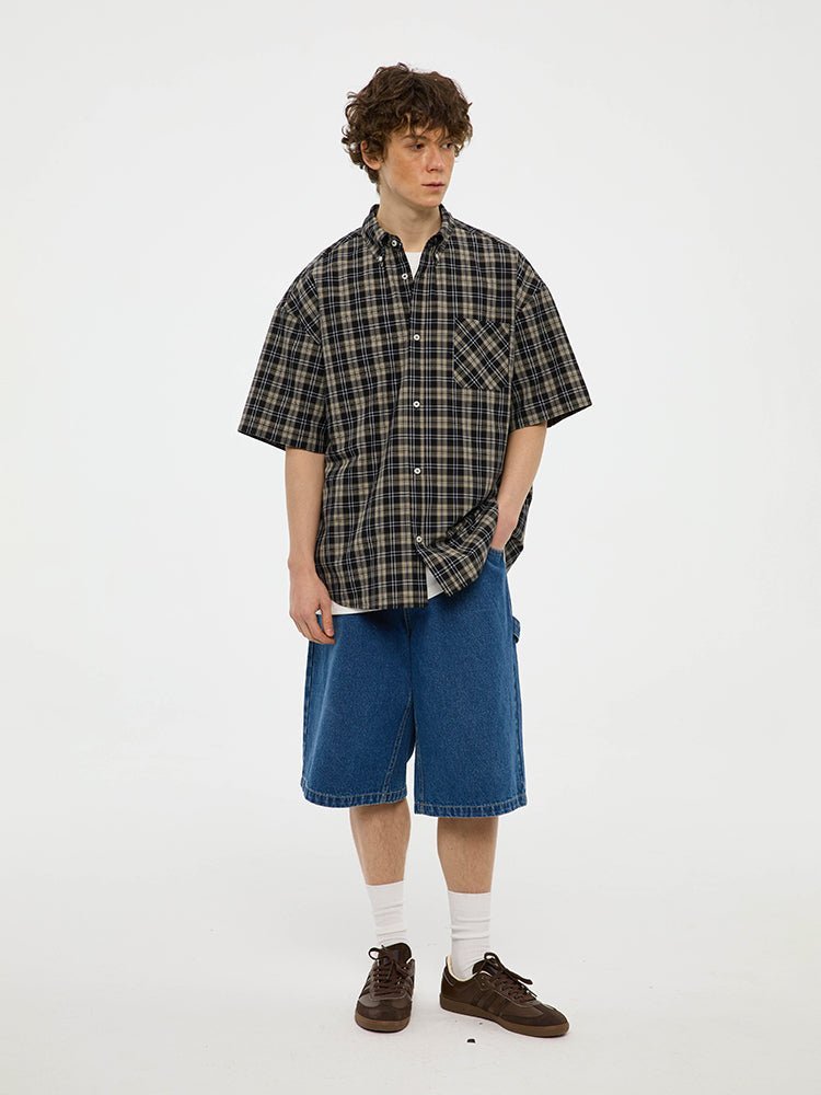 PLAID SHORT SLEEVE SHIRT C41479