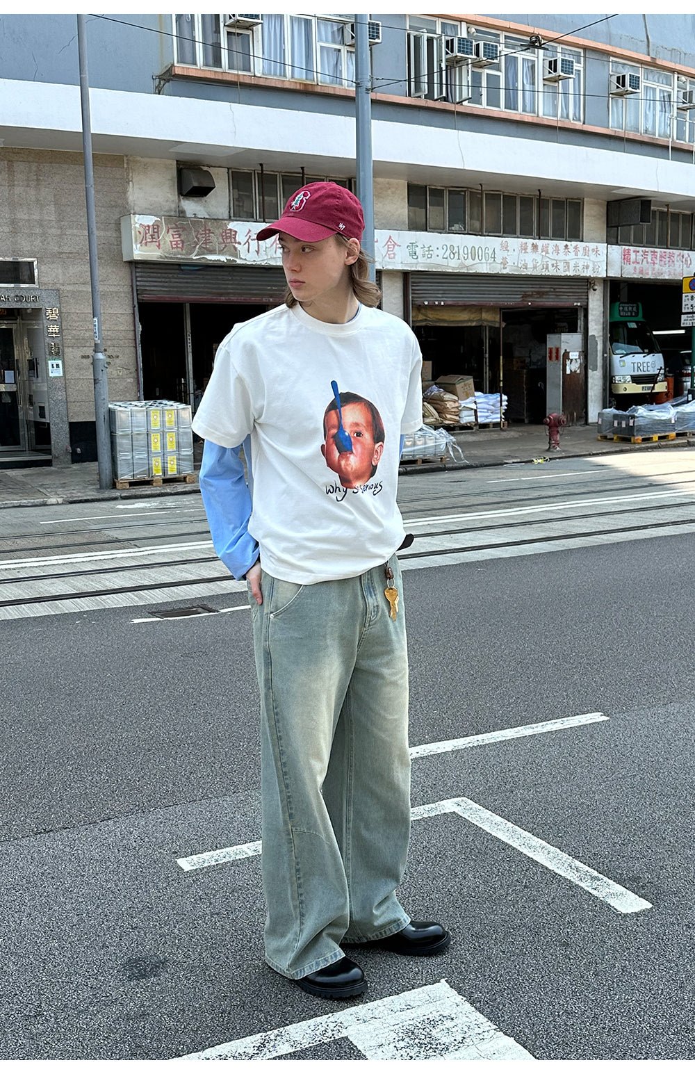 アメリカンコットンクルーネック半袖Tシャツ C072810