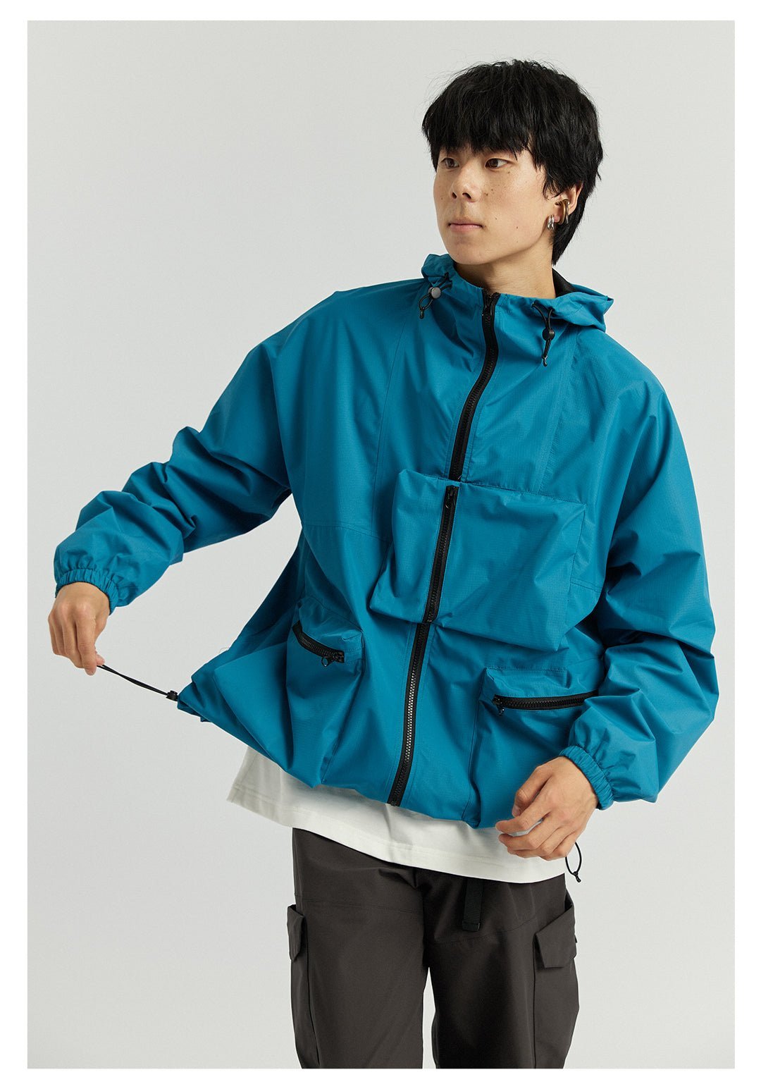 WATERPROOF MULTI-POCKET PERFORATED JACKET N93939