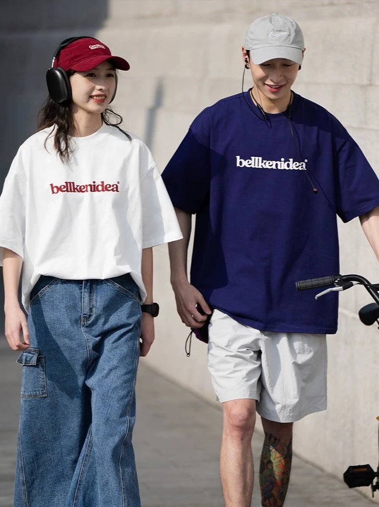 300gヘビーシンプルプリント半袖Tシャツ B04194