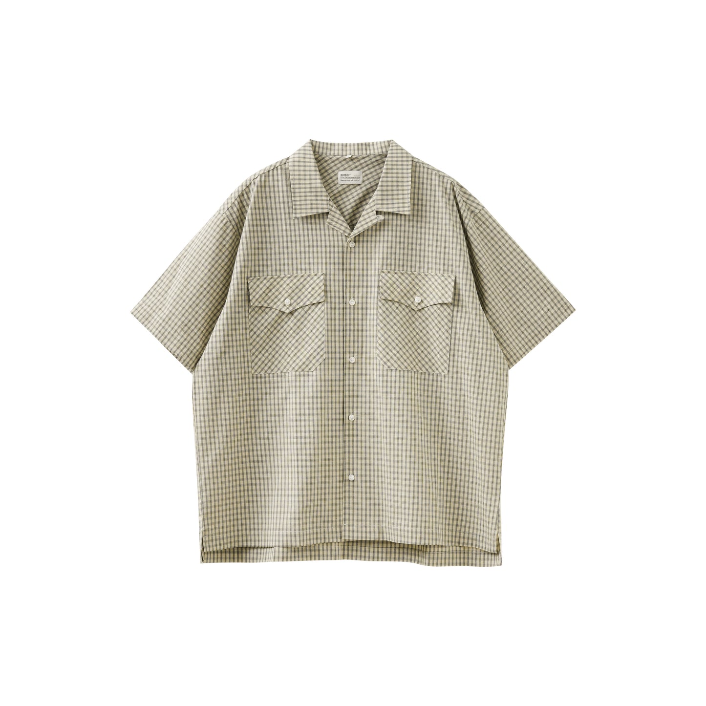 ヴィンテージチェックキューバカラー半袖シャツ B05037