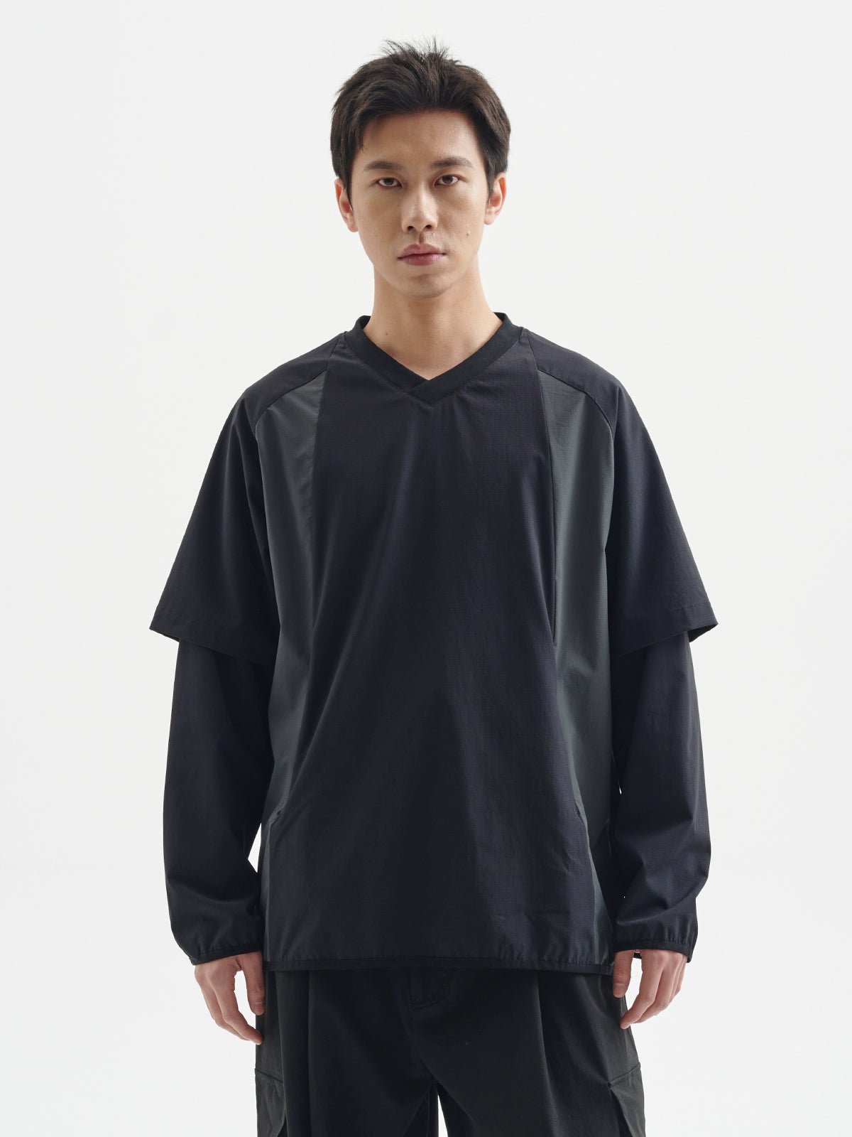 ケテクラフト防水コントラスト長袖Tシャツ B042514