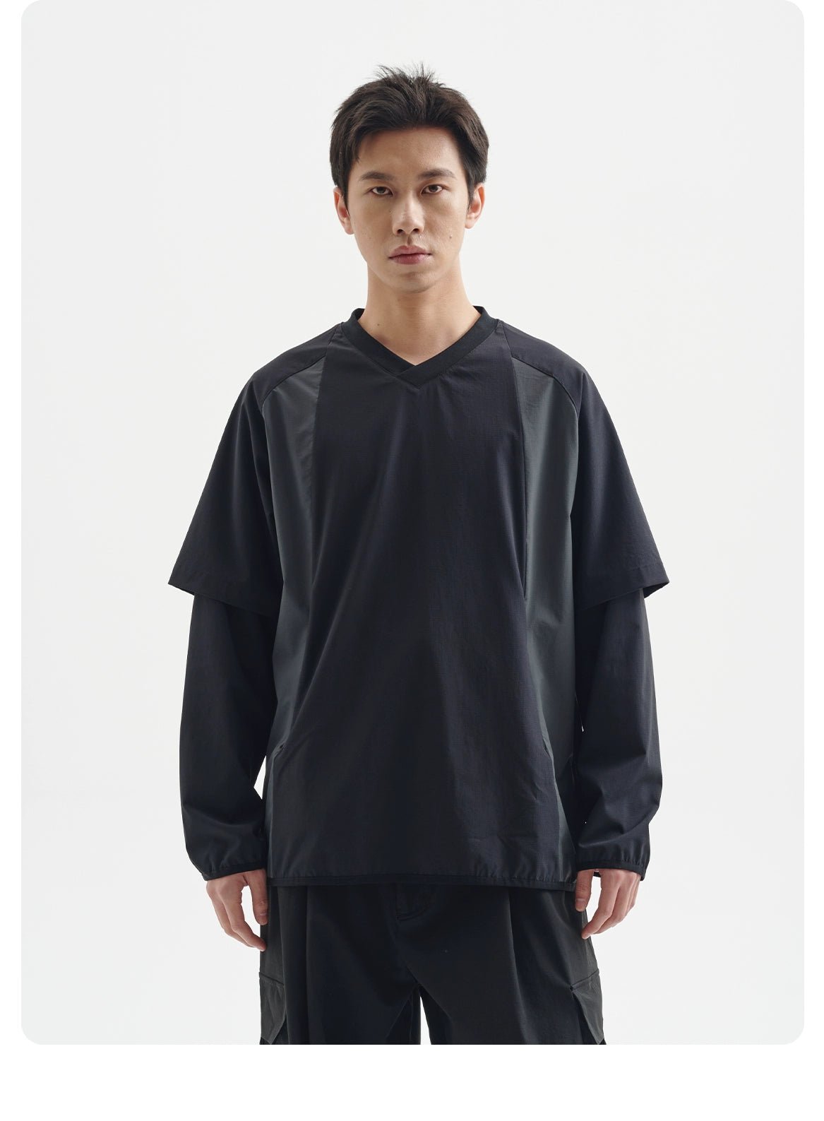 ケテクラフト防水コントラスト長袖Tシャツ B042514