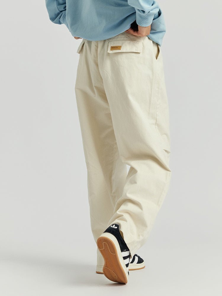 KNEE-PLEATED WASHED PANTS N00332