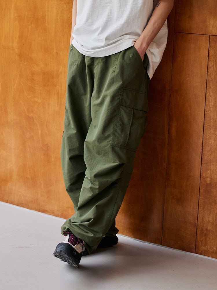 LARGE POCKET CHECK WORK PANTS N06545