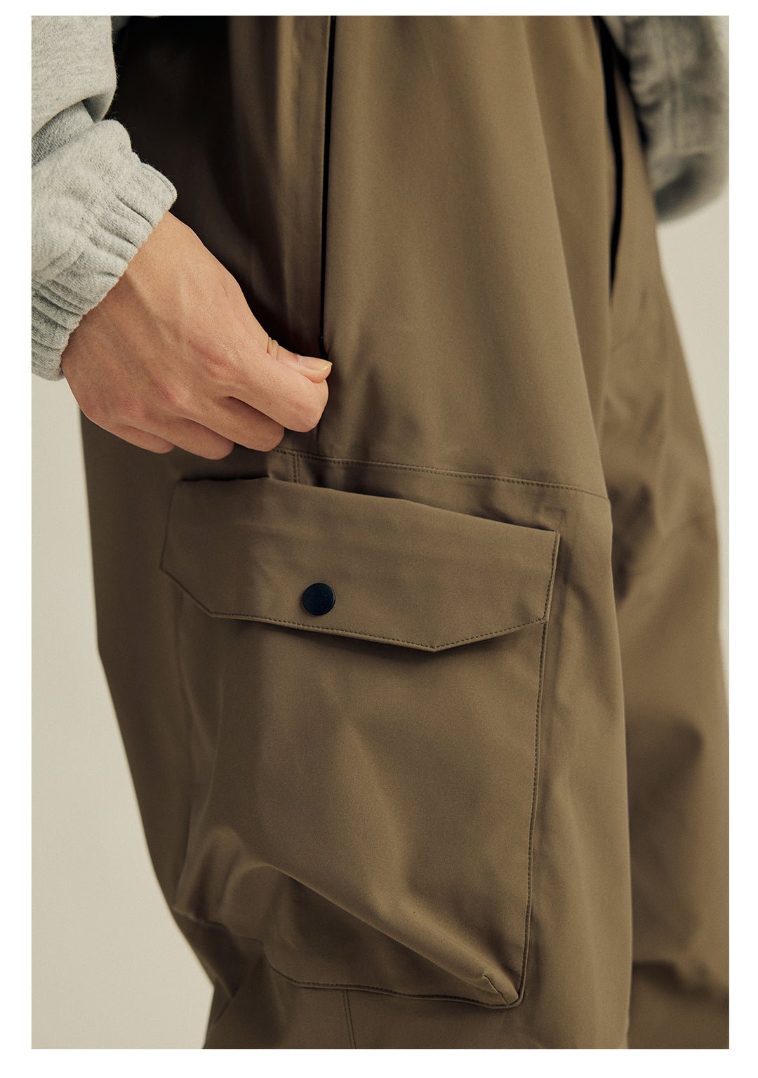 PLEATED ADJUSTABLE LEG WORK PANTS WATERPROOF N39044