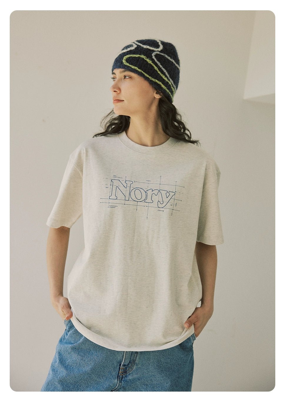 ロゴプリント クルーネックTシャツ N051413