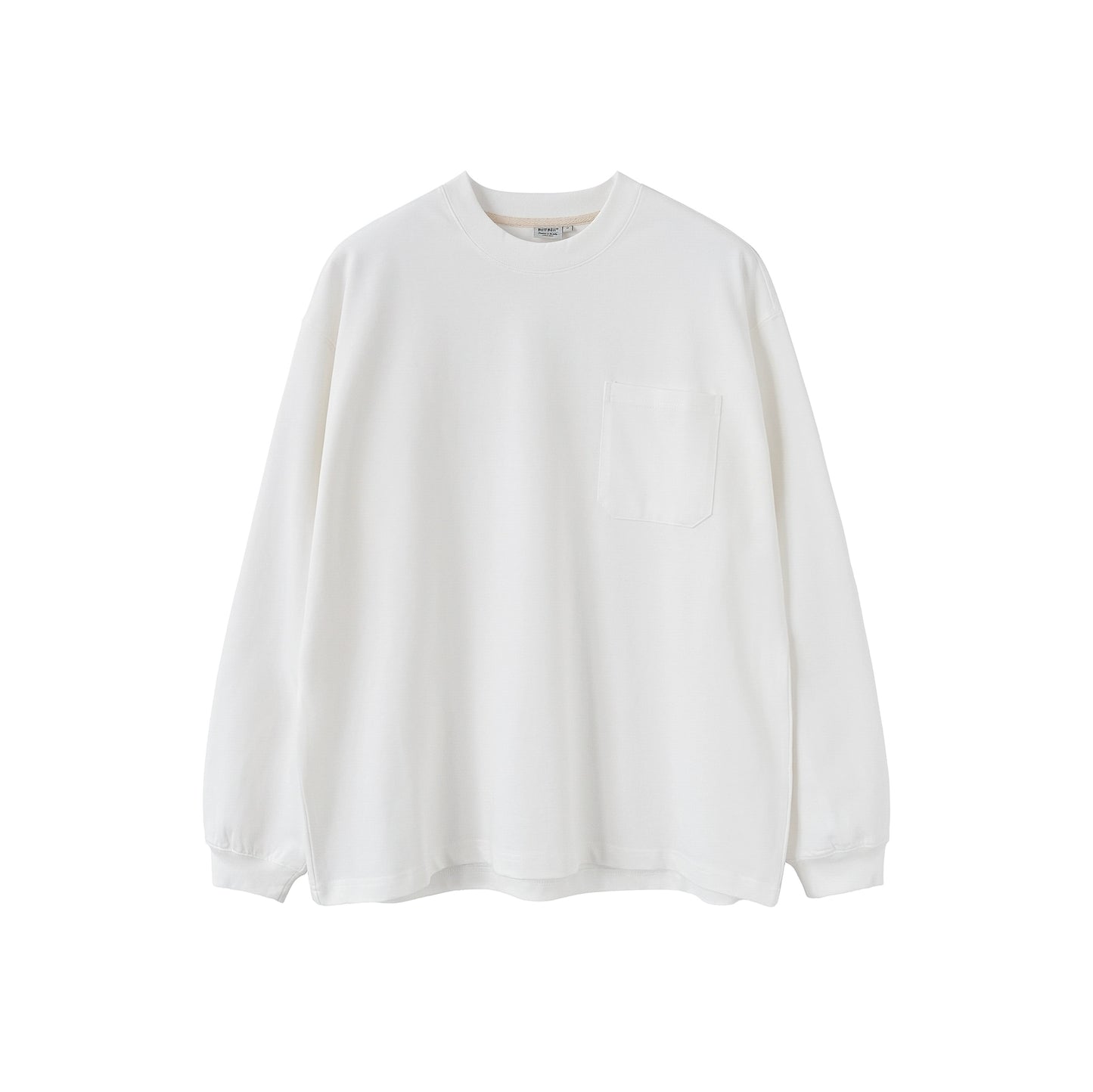 365G ウォッシュドニット スプリングクルーネック長袖Tシャツ B04111