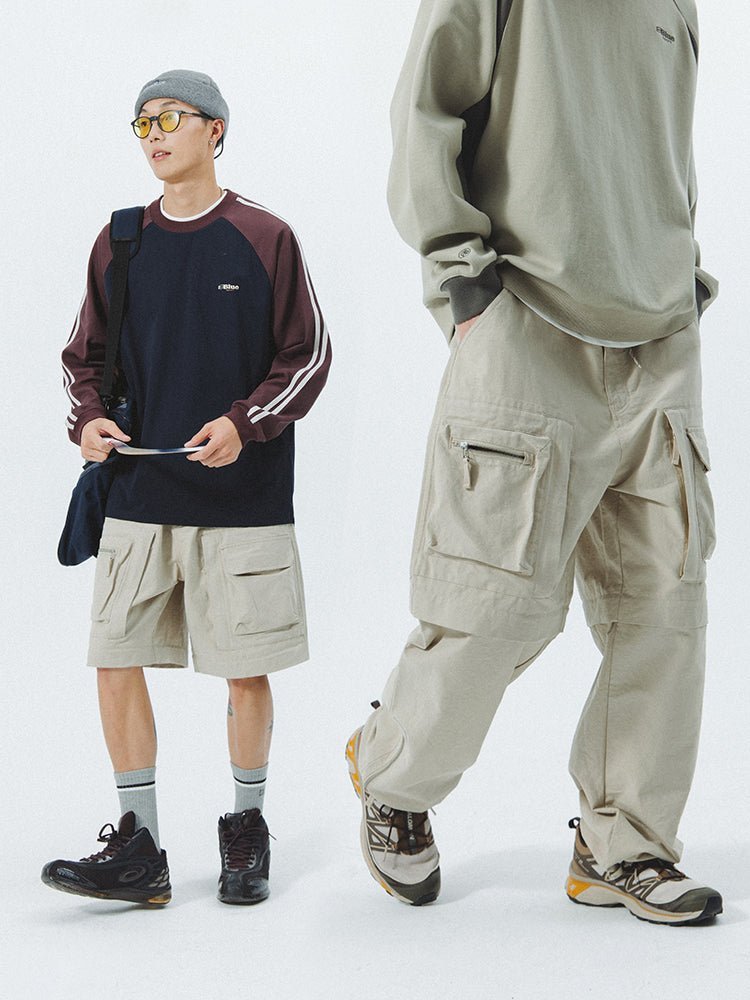 WASHED WORKWEAR DETACHABLE PARACHUTE PANTS N39332