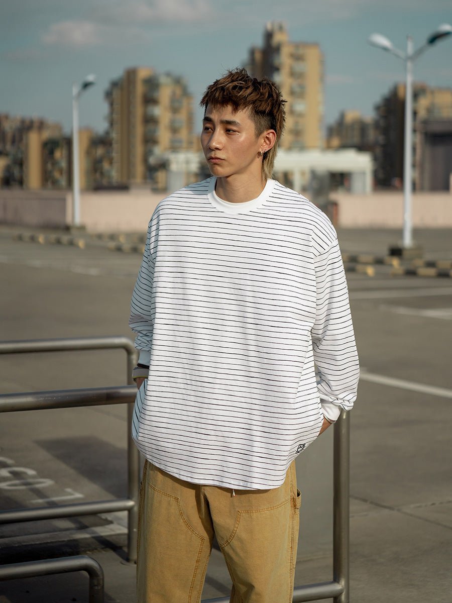 STRIPED LONG-SLEEVED T-SHIRT V92821