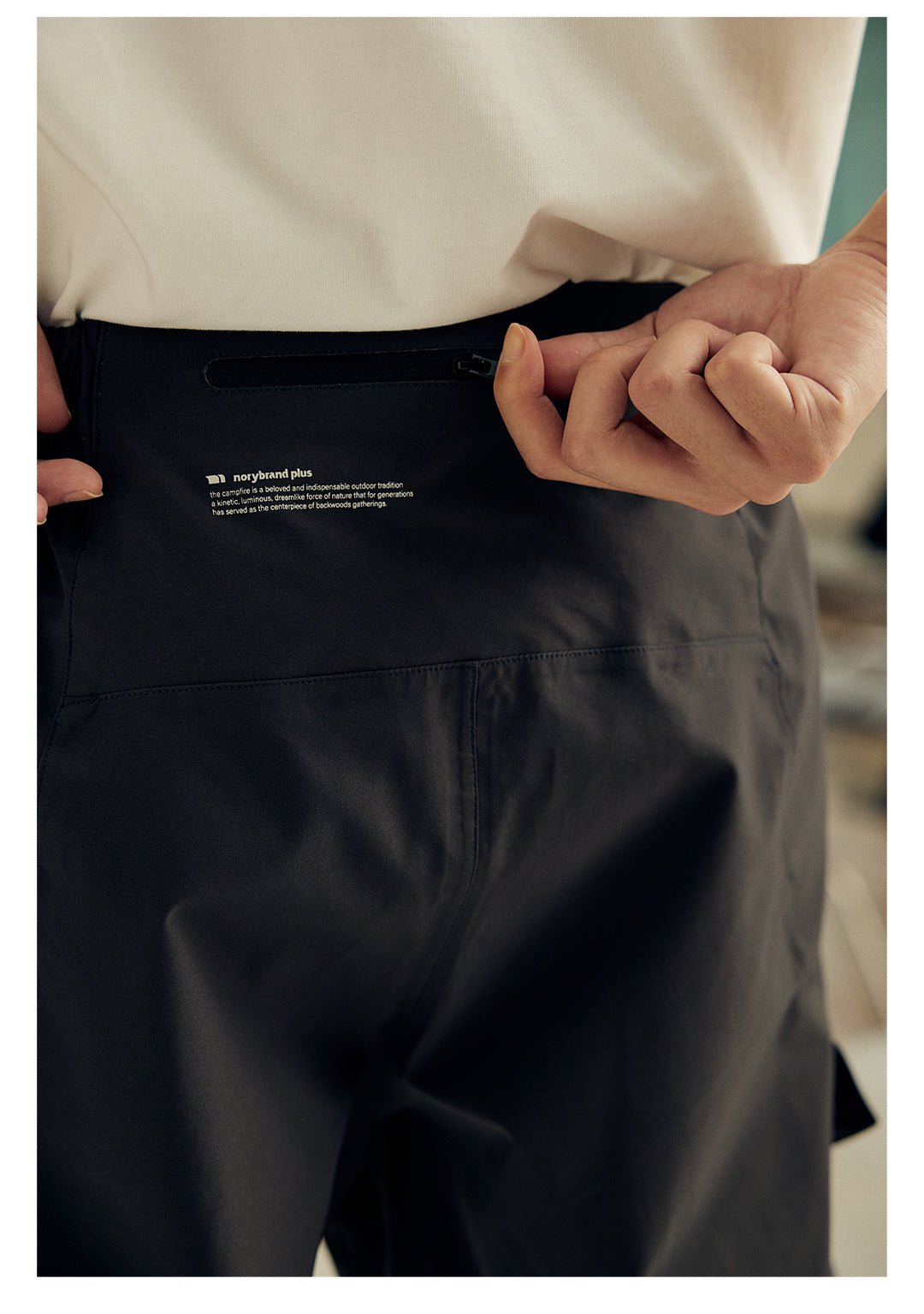PLEATED ADJUSTABLE LEG WORK PANTS WATERPROOF N39044