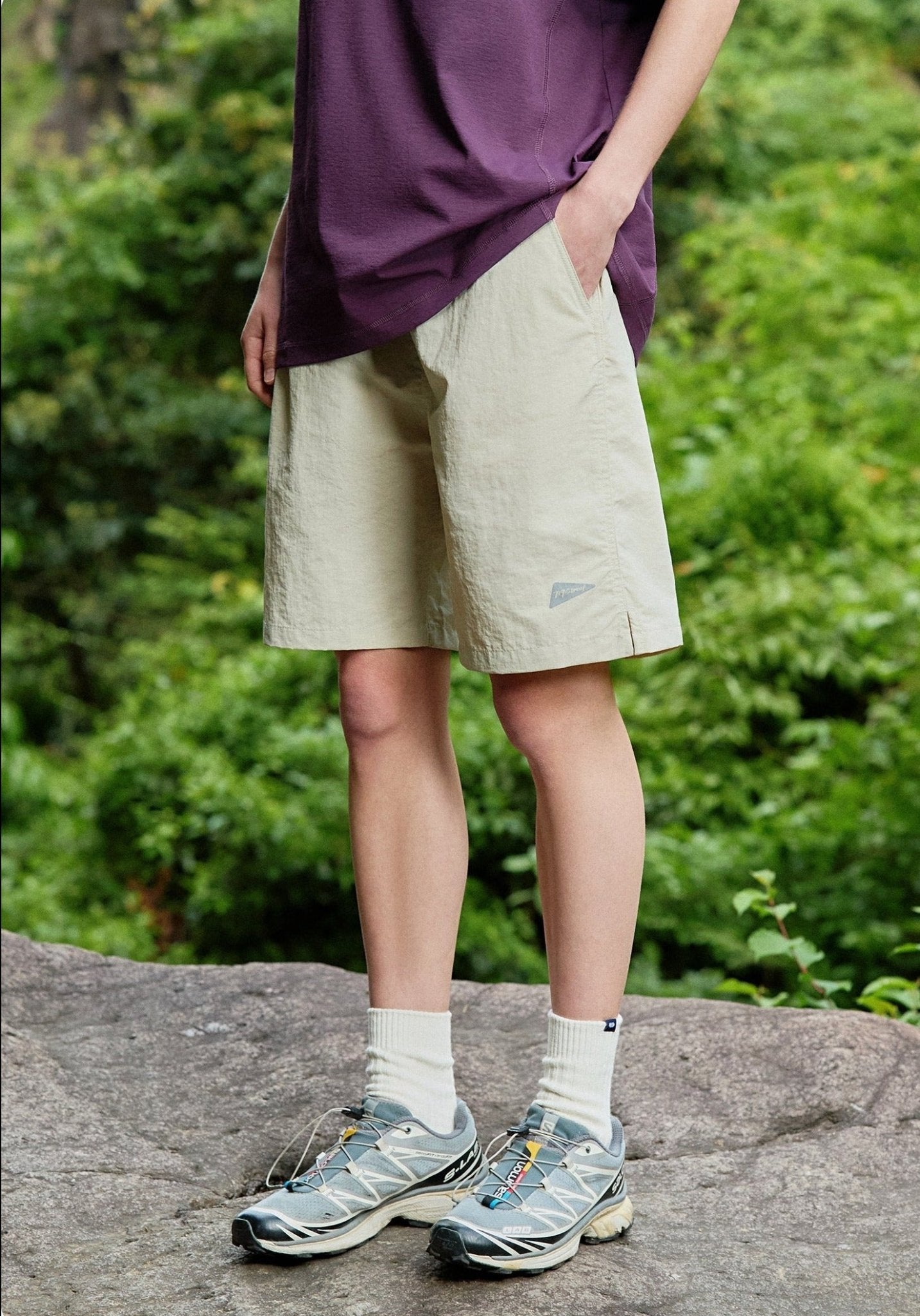 アウトドアスウェットパンツクロップドパンツ S6118